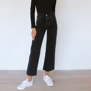 Aritzia Farrah Denim Forum Black Jean W26